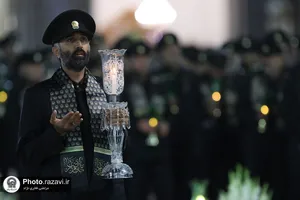 آیین خطبه خوانی شب شهادت امام رضا علیه السلام در حرم مطهر رضوی - 1