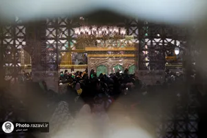 مراسم اذن عزای محرم در حرم مطهر رضوی