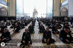 آیین اذن اعزام کاروان زیر سایه خورشید در حرم مطهر رضوی
