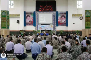حضور خدام بارگاه منور رضوی در پادگان پدافند هوایی امام رضا علیه السلام