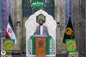 آیین اذن اعزام کاروان زیر سایه خورشید در حرم مطهر رضوی