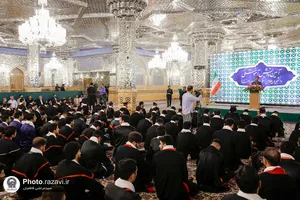 مراسم دانش&zwnj;آموختگی فارغ&zwnj;التحصیلان دانشگاه&zwnj;های علوم پزشکی سراسر کشور در حرم مطهر رضوی
