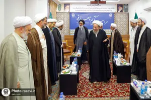 مراسم تکریم و معارفه رئیس دفتر نمایندگی سازمان علمی و فرهنگی آستان قدس رضوی در قم