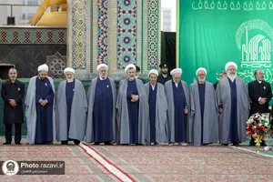 آیین تعویض پرچم گنبد و پوش ضریح مطهر حضرت رضا علیه&zwnj;السلام به مناسبت حلول ماه ربیع&zwnj;الاول