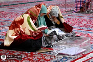 اعتکاف رجبیه خواهران در حرم مطهر رضوی