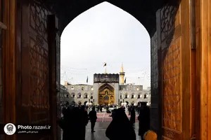 سیاه&zwnj;پوشی حرم مطهر رضوی به مناسبت شهادت امام هادی علیه&zwnj;السلام