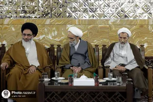 دیدار جمعی از علمای مشهد با شیخ ابراهیم زکزاکی و تولیت آستان قدس رضوی