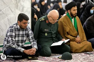 مراسم بزرگداشت شهید حسین هریری در حرم مطهر رضوی