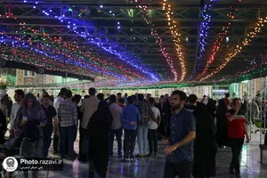 حال و هوای حرم مطهر رضوی در شب عید غدیر