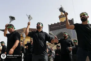 عزاداری روز شهادت امام رضا علیه&zwnj;السلام در حرم مطهر رضوی-2