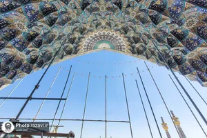 طراحی، ساخت و نصب مقرنس باب الهادی (علیه السلام)
