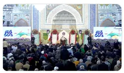 حرم رضوی در شب میلاد ماه منیر بنی‌هاشم غرق در سرور و شادمانی شد