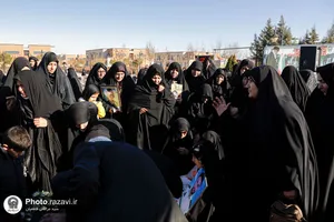 مراسم گرامیداشت هفتمین روز تدفین شهید گمنام زائر شهر رضوی