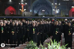 آیین خطبه&zwnj;خوانی شب شهادت امام رضا علیه&zwnj;السلام در حرم مطهر رضوی-2