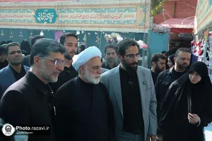 بازدید رئیس قوه قضائیه از موکب دخترانه حضرت نجمه