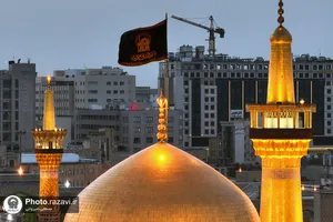 شکوه عزای حسینی در حرم مطهر رضوی