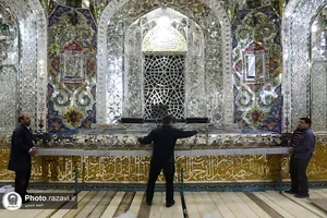 اصلاح نورپردازی روضه منور رضوی