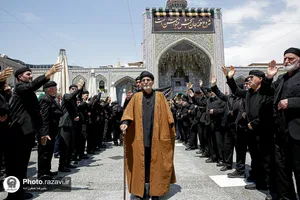 حرم مطهر رضوی در روز رحلت پیامبر اکرم و شهادت امام حسن مجتبی علیهم&zwnj;السلام