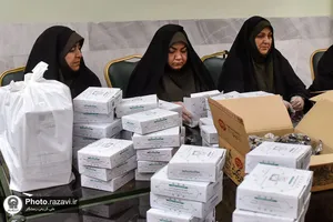 بسته&zwnj;بندی افطاری سبک در حرم مطهر رضوی