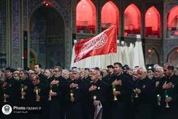 شام غریبان حسینی در حرم مطهر رضوی برگزار شد
