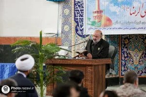 حضور خدام بارگاه منور رضوی در پادگان پدافند هوایی امام رضا علیه السلام