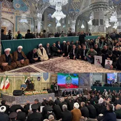 مراسم گرامیداشت چهلم شهدای فتنه آمریکایی و صهیونیستی در حرم مطهر رضوی برگزار شد