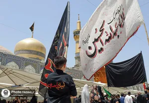 عزاداری تاسوعای حسینی در حرم مطهر رضوی-1