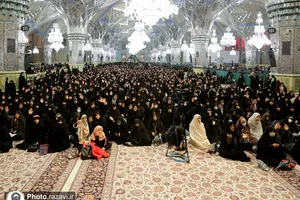 اجتماع بانوان فاطمی در حرم مطهر رضوی