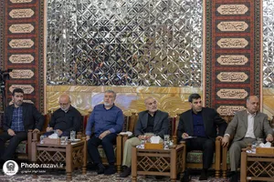 دیدار اساتید دانشگاه دفاع ملی با تولیت آستان قدس رضوی