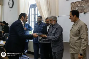 دیدار اعضای شورای پایگاه بسیج حرم با مدیر عالی حرم مطهر رضوی