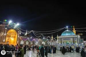 حال و هوای حرم مطهر رضوی در شب میلاد امام حسن مجتبی علیه السلام