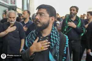اجتماع عزاداران نبوی در حرم مطهر رضوی
