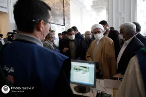 بازدید تولیت آستان قدس رضوی از روند خدمت&zwnj;رسانی به زائران نوروزی