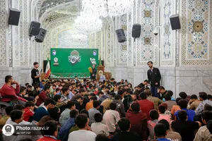 تشرف جمعی از بسیجیان شهرستان جهرم به حرم مطهر رضوی