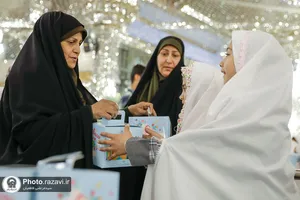 اختتامیه جشن تکلیف های دخترانه در حرم مطهر رضوی