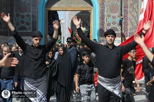 عزاداری شهادت امام رضا علیه السلام در حرم مطهر رضوی