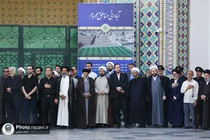 تشییع پیکر حجت&zwnj;الاسلام والمسلمین علی اکبر الهی خراسانی در حرم مطهر رضوی