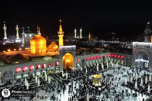 شکوه عزای حسینی در حرم مطهر رضوی