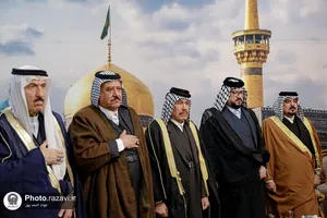 استقبال از شیوخ عشایر عراق در فرودگاه شهید هاشمی&zwnj;نژاد مشهد-۲
