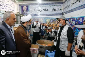 بازدید معاون بین الملل آستان قدس رضوی از موکب اهالی بصره