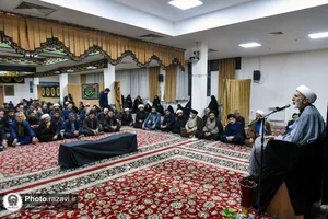 وداع با پیکر شهید گمنام در زائرشهر رضوی