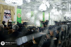 آیین اعطای احکام خدمه حرم مطهر رضوی