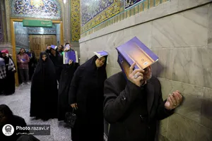 مراسم احیا شب بیست و یکم ماه مبارک رمضان در حرم مطهر رضوی - 1