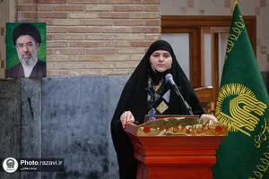 جلسه دفاع از پایان نامه دانشجویان دانشگاه امام رضا علیه&zwnj;السلام در حرم مطهر رضوی
