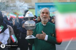 حضور خدام حرم مطهر رضوی در دبیرستان دخترانه فرهنگیان مشهد
