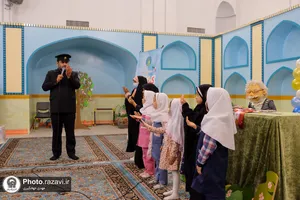 مراسم روز دانش&zwnj;آموز در حرم مطهر رضوی