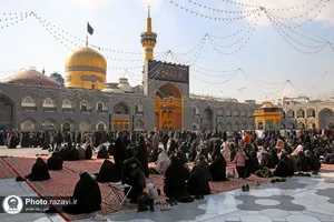 سیاه&zwnj;پوشی حرم رضوی به مناسبت شهادت حضرت موسی بن جعفر علیه السلام