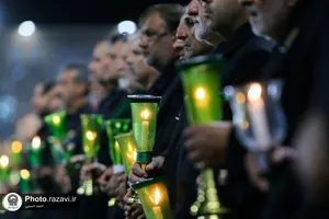آیین خطبه&zwnj;خوانی شب عاشورای حسینی در حرم مطهر رضوی -1