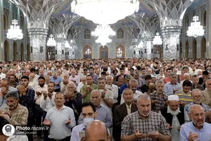 اقامه نماز عید سعید قربان در حرم مطهر رضوی