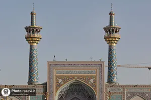 نقش نام پیامبر اکرم در حرم مطهر رضوی